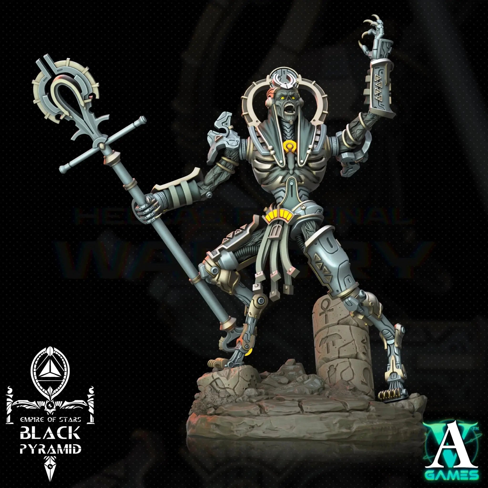 Galactic Pharaohs - Black Pyramid - STL Bundle - Archvillain Games