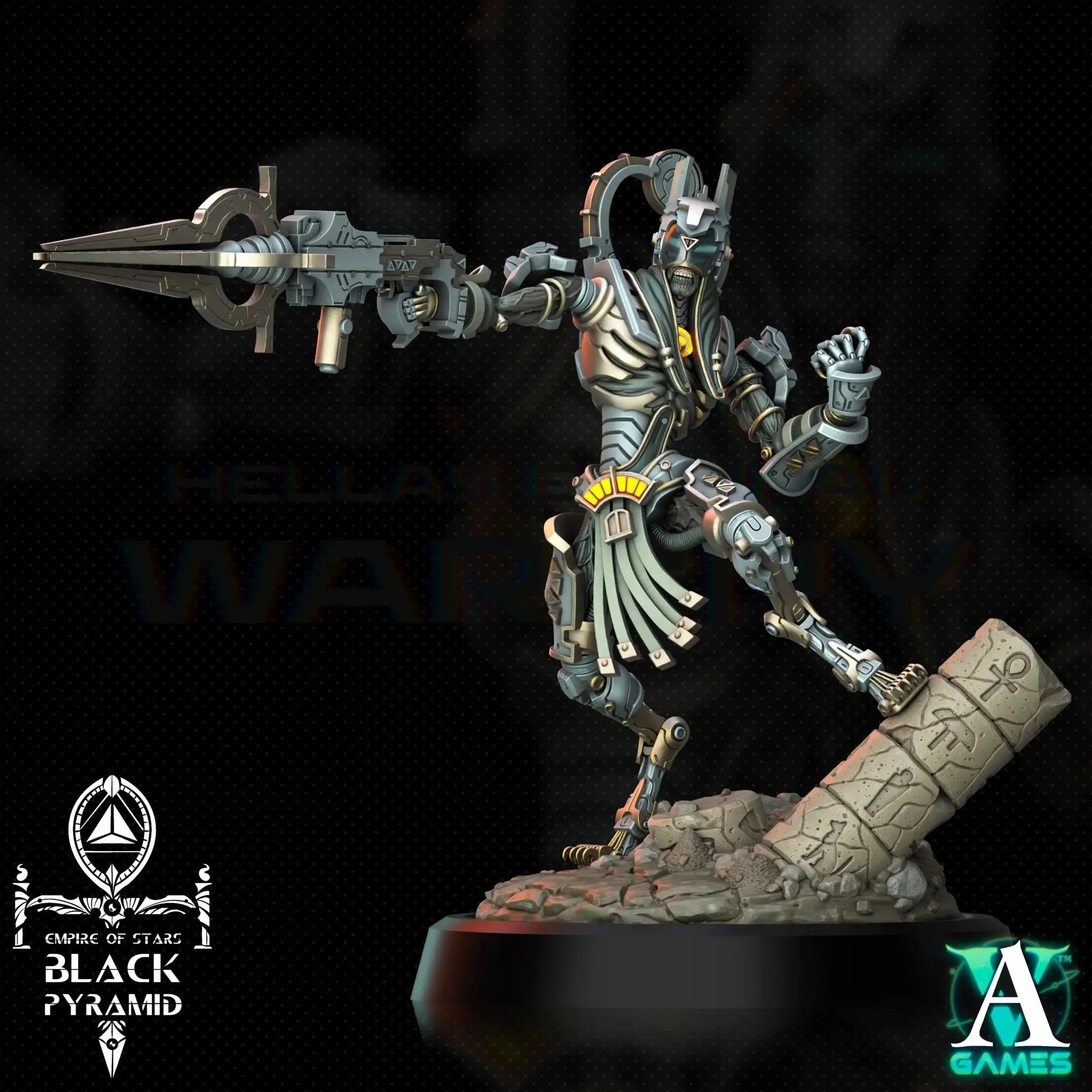 Galactic Pharaohs - Black Pyramid - STL Bundle - Archvillain Games