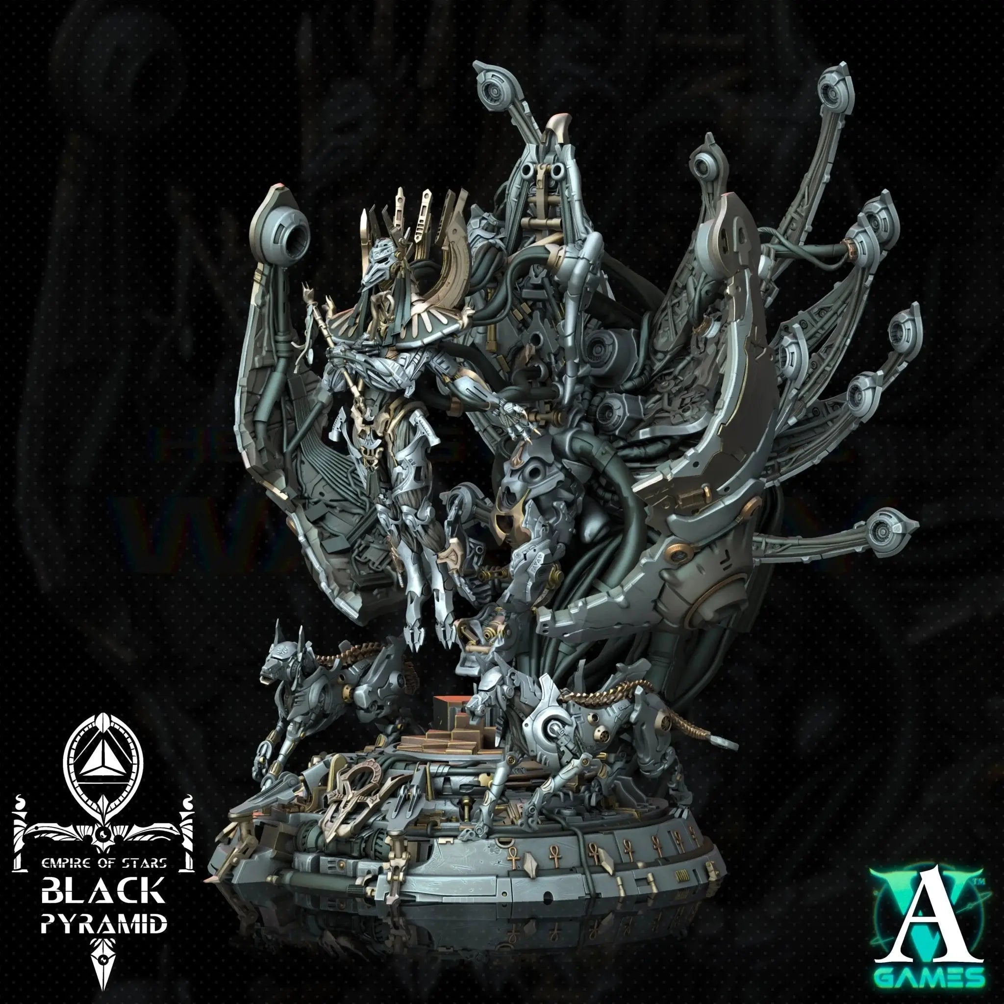Galactic Pharaohs - Black Pyramid - STL Bundle - Archvillain Games