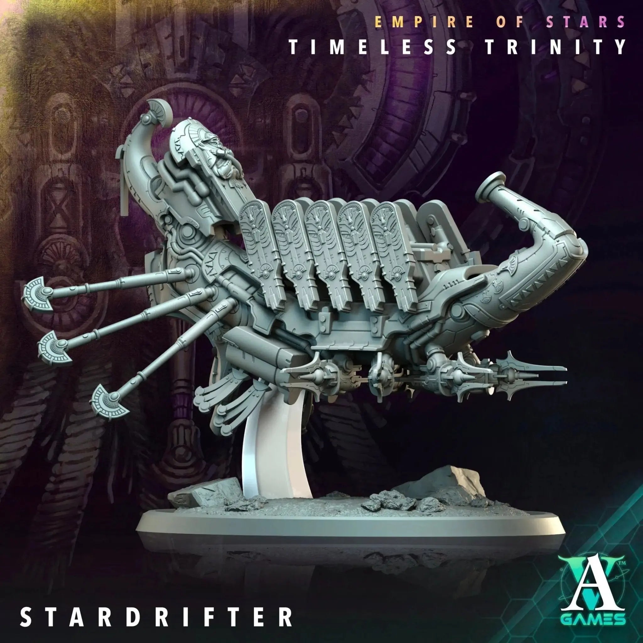 Galactic Pharaohs - Timeless Trinity - STL Bundle - Archvillain Games