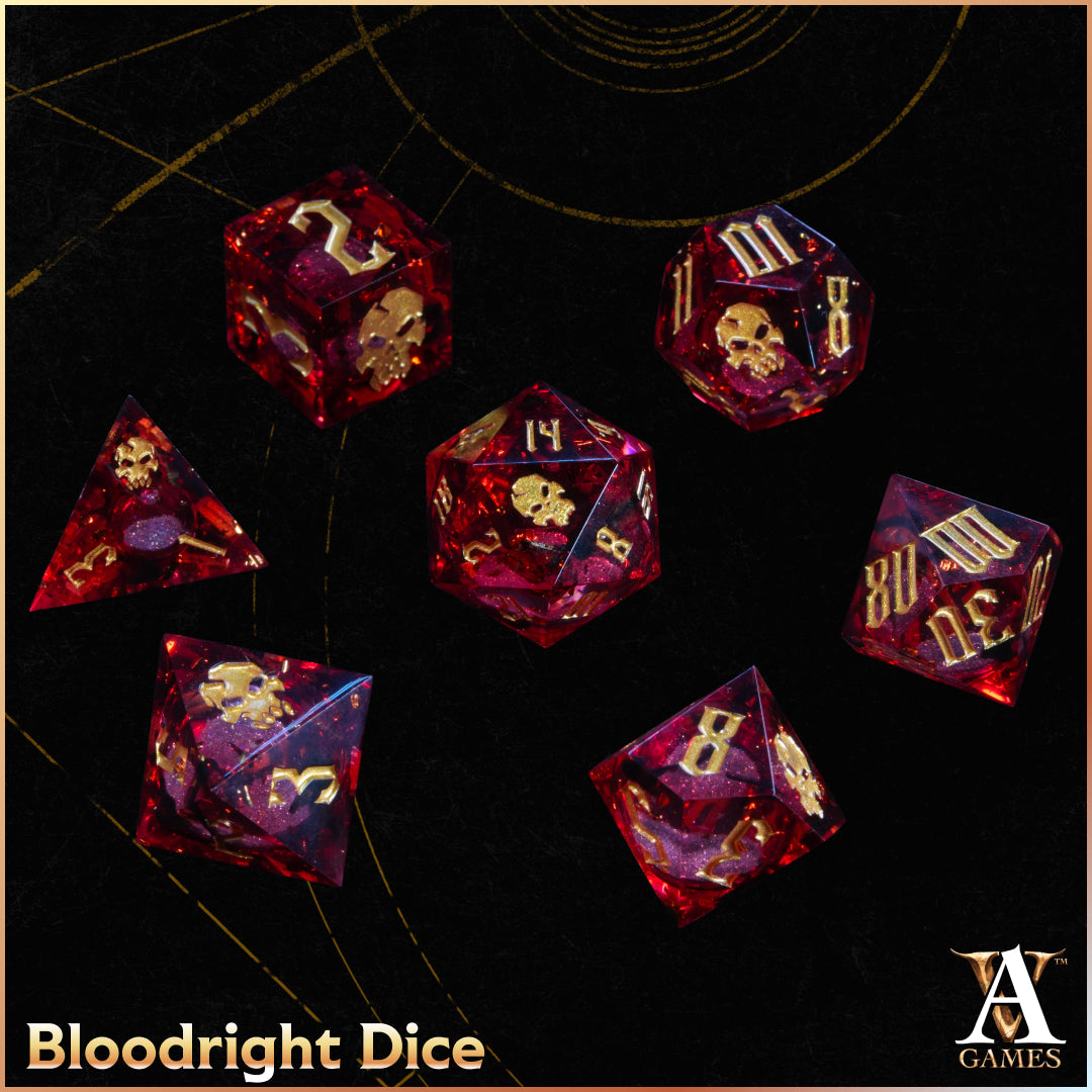 Dice Set- Bloodright- Liquid Core Dice Set