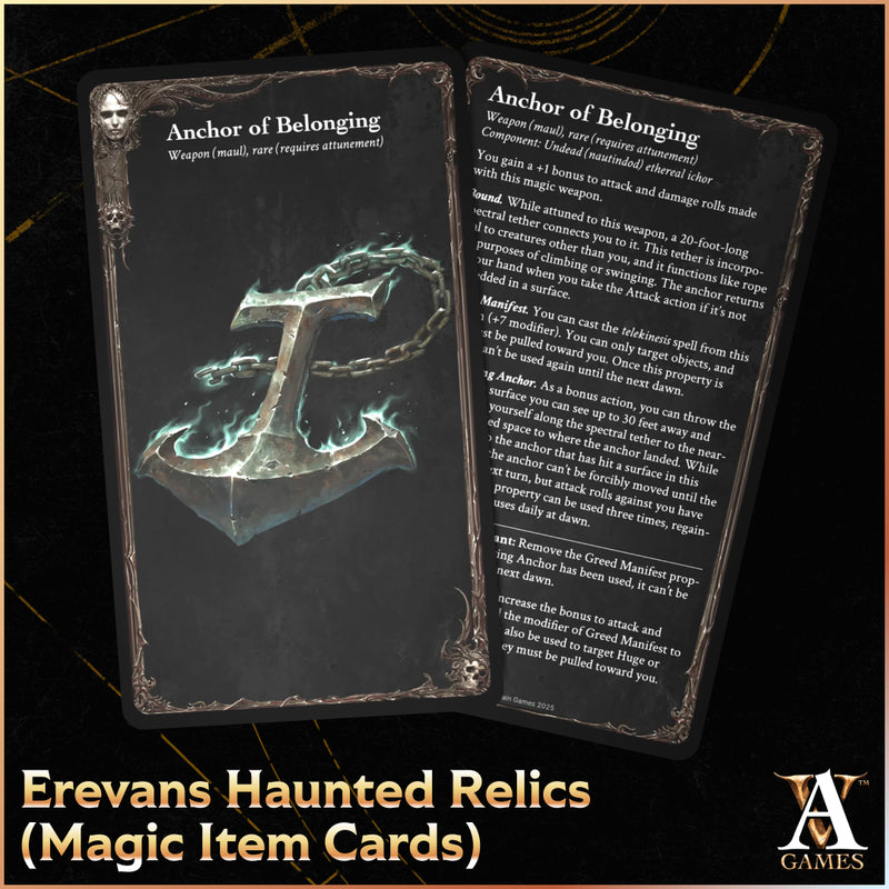 Magic Item Cards - Erevans Haunted Relics - Physical Cards - Erevan's Guide to Death & Beyond-4