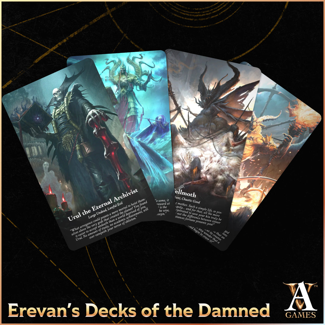 Monster Cards - Decks of the Damned - Physical Cards - Erevan's Guide to Death & Beyond-1