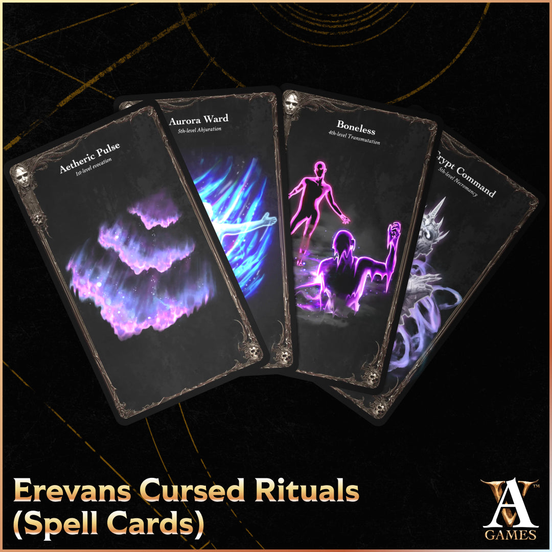 Spell Cards- Erevan's Cursed Rituals - Physical Cards- Erevan's Guide to Death & Beyond-2