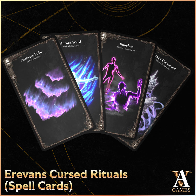 Spell Cards- Erevan's Cursed Rituals - Physical Cards- Erevan's Guide to Death & Beyond-2