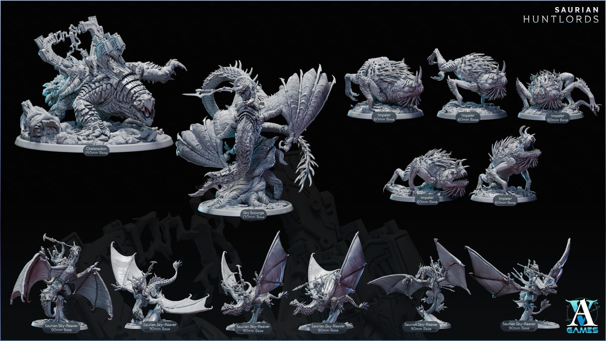 Saurian Huntlords - STL Bundle-2