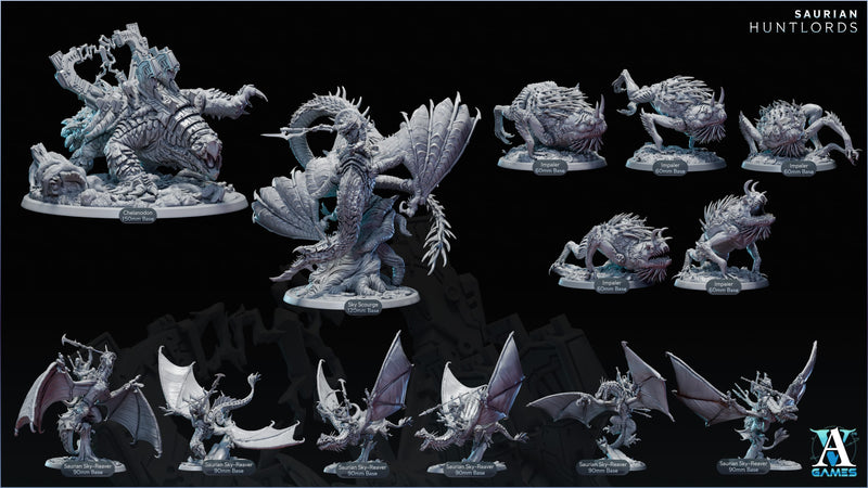 Saurian Huntlords - STL Bundle-2