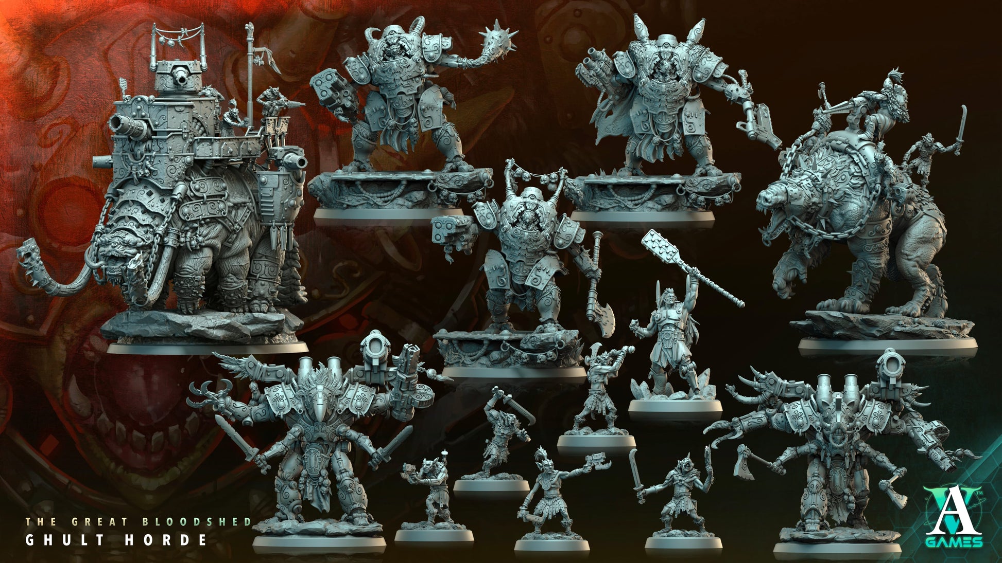 Spacehorde - Ghult Horde - STL Bundle-2