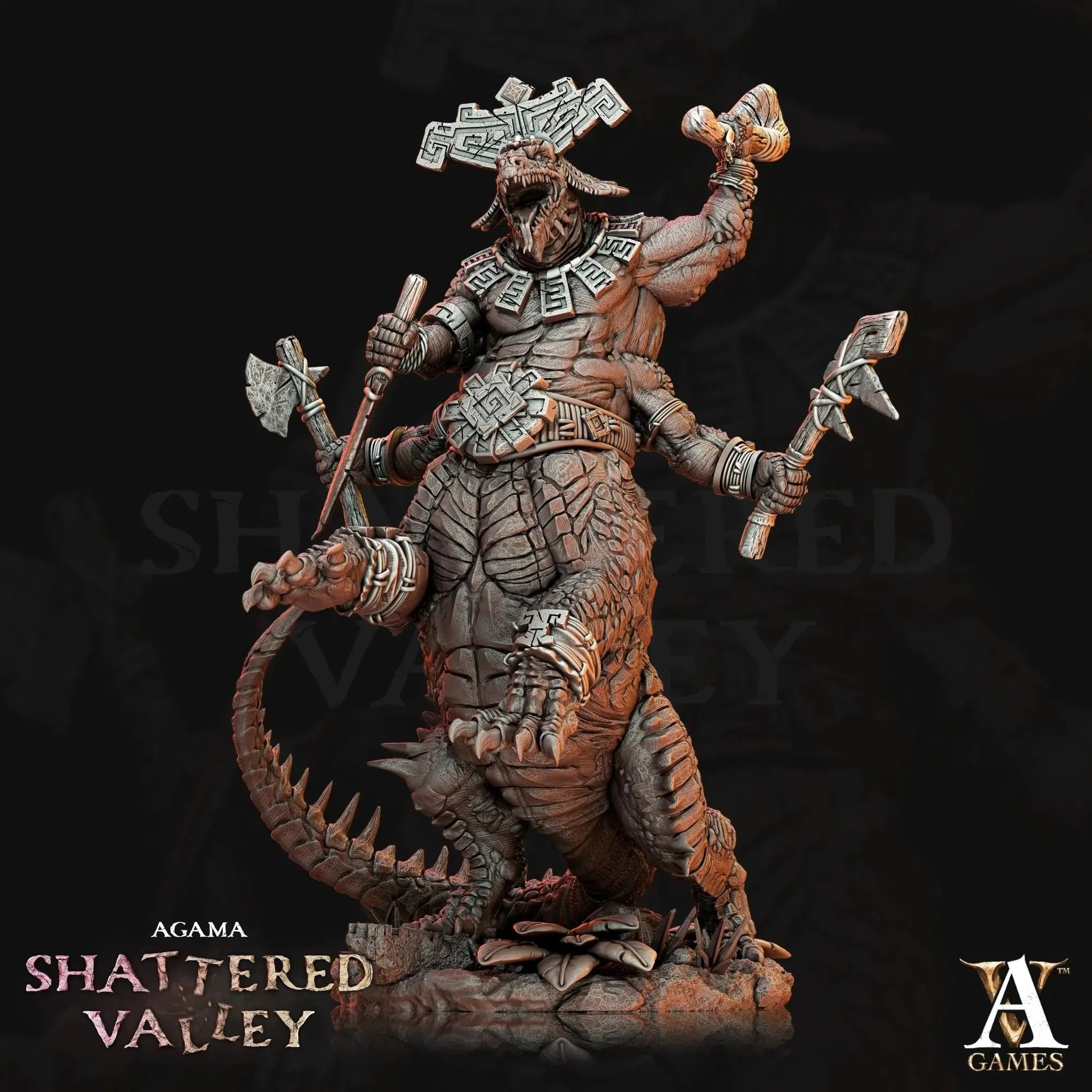 Agama - Shattered Valley STL Bundle - Archvillain Games