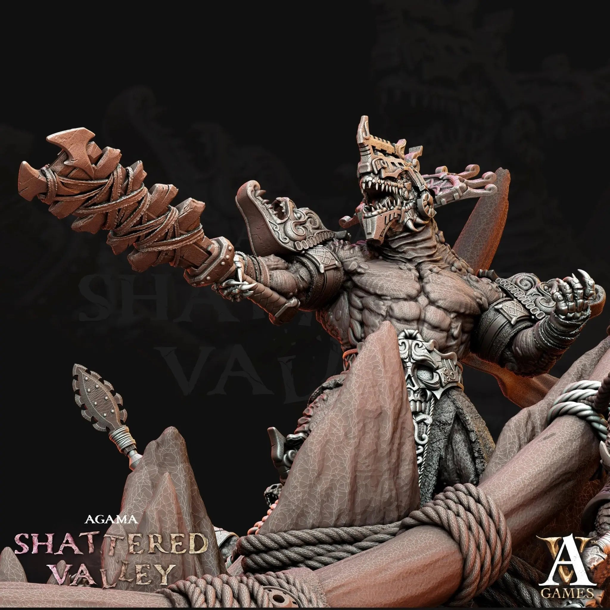 Agama - Shattered Valley STL Bundle - Archvillain Games