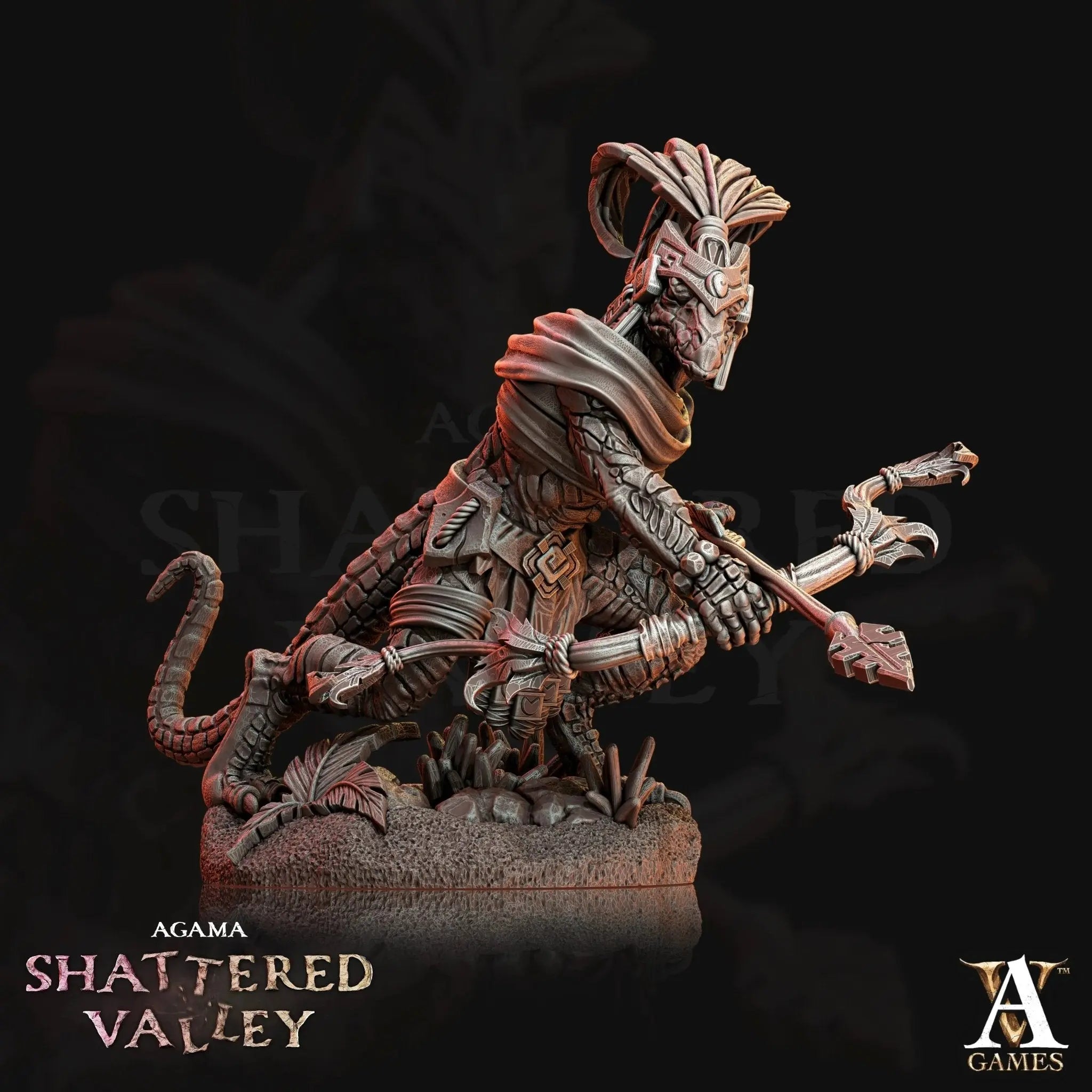 Agama - Shattered Valley STL Bundle - Archvillain Games