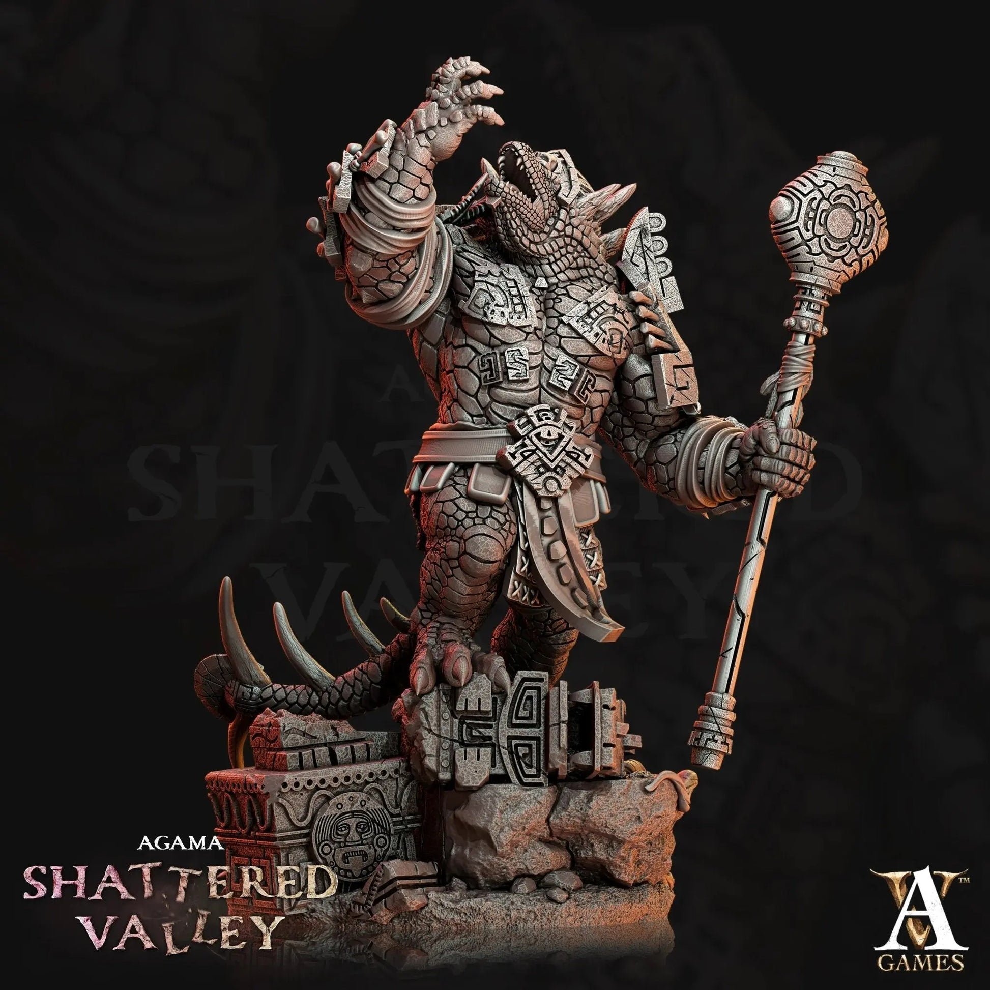 Agama - Shattered Valley STL Bundle - Archvillain Games
