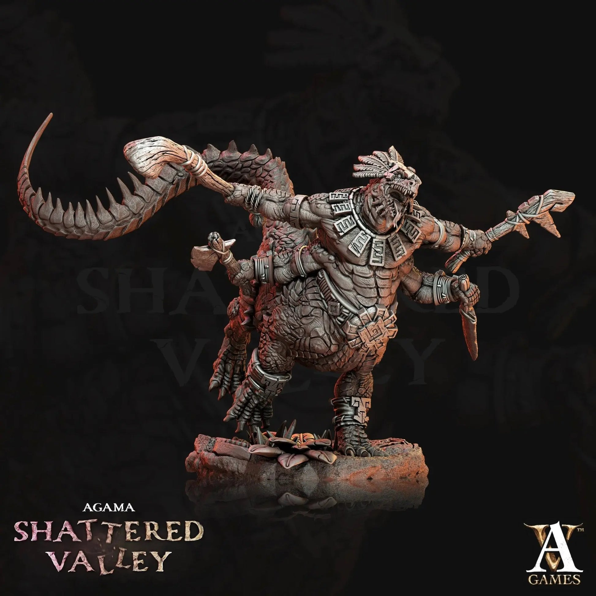 Agama - Shattered Valley STL Bundle - Archvillain Games