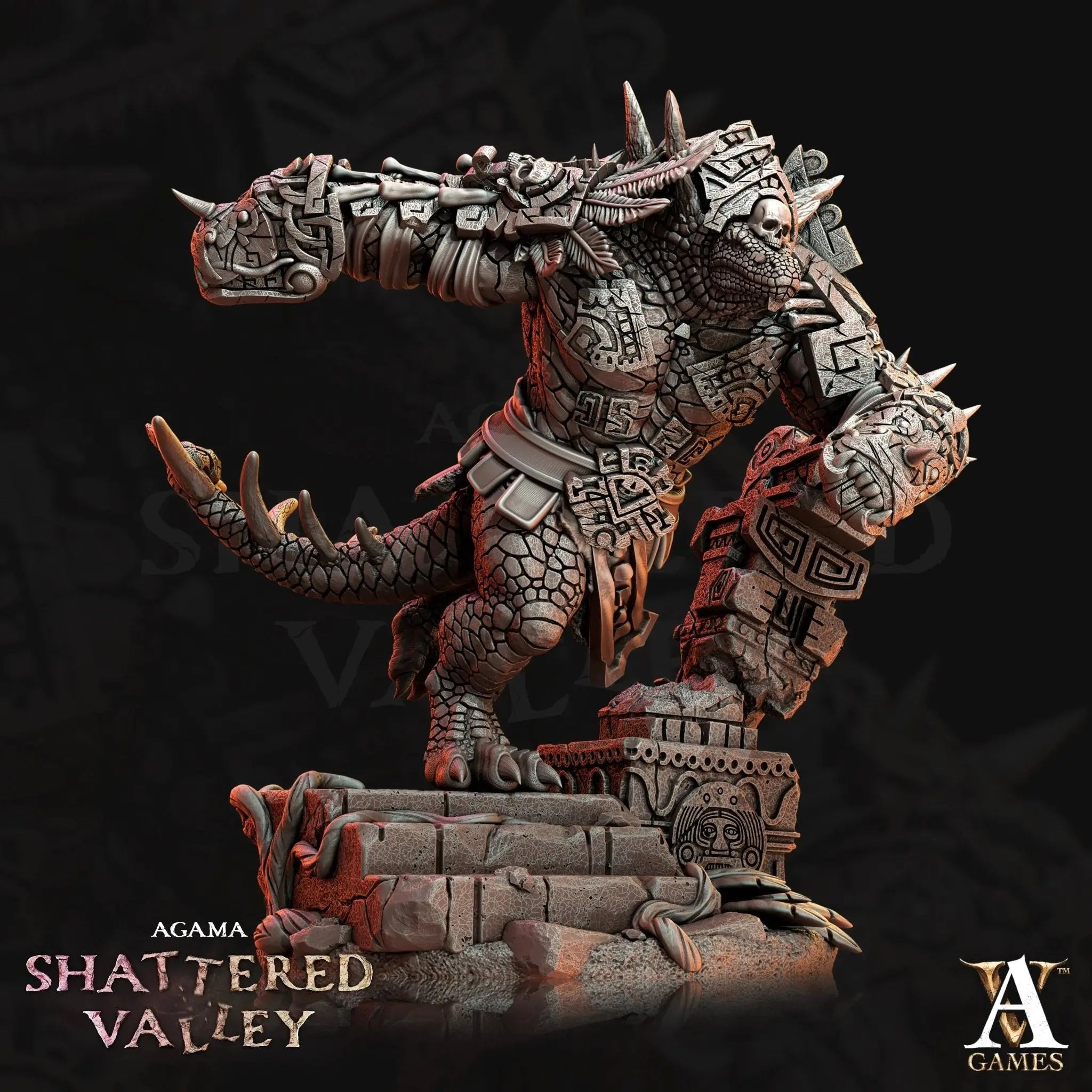 Agama - Shattered Valley STL Bundle - Archvillain Games