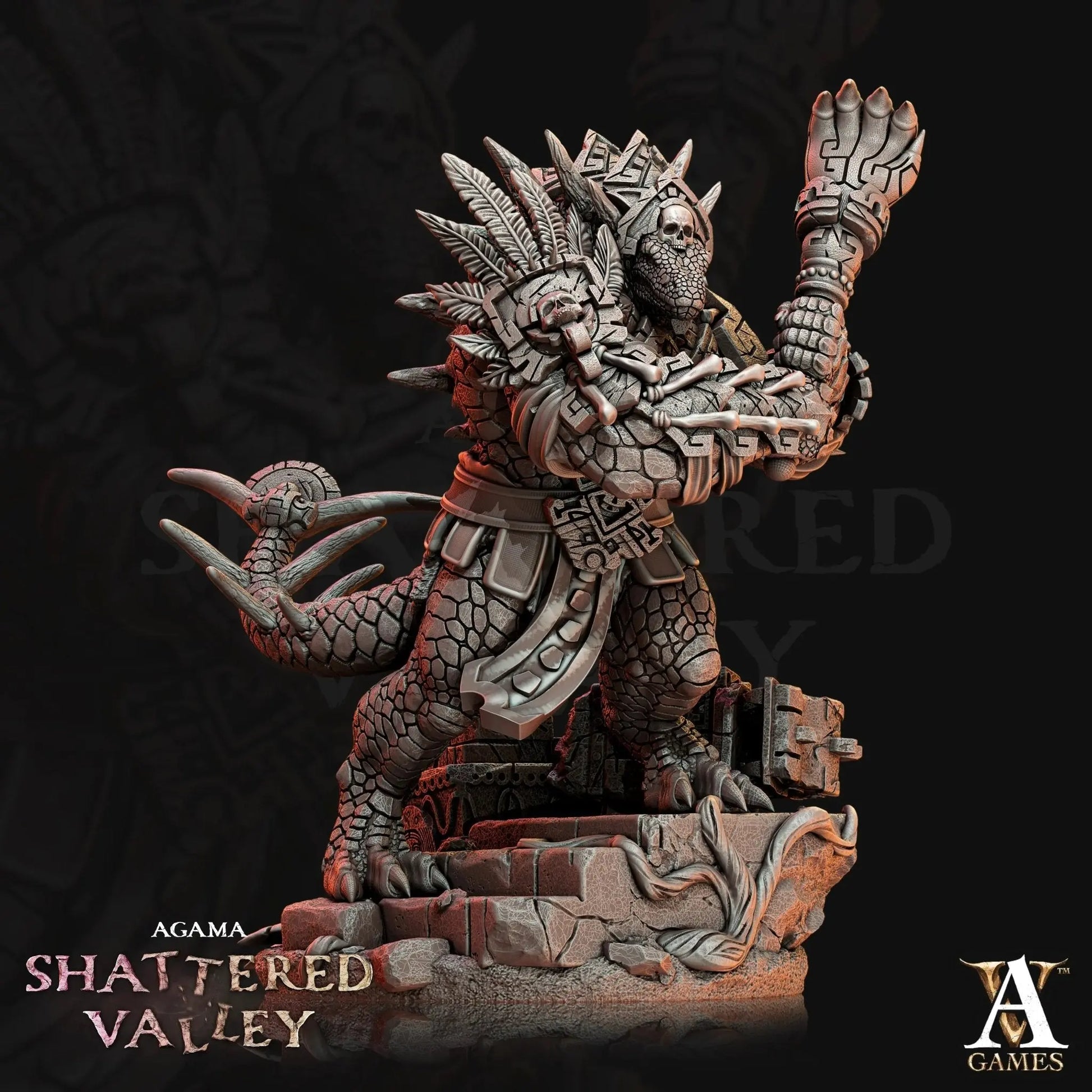 Agama - Shattered Valley STL Bundle - Archvillain Games