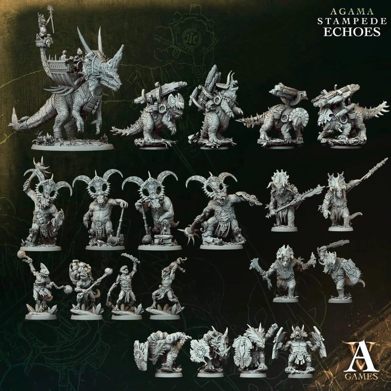 Agama - Stampede Echoes - STL Bundle - Archvillain Games