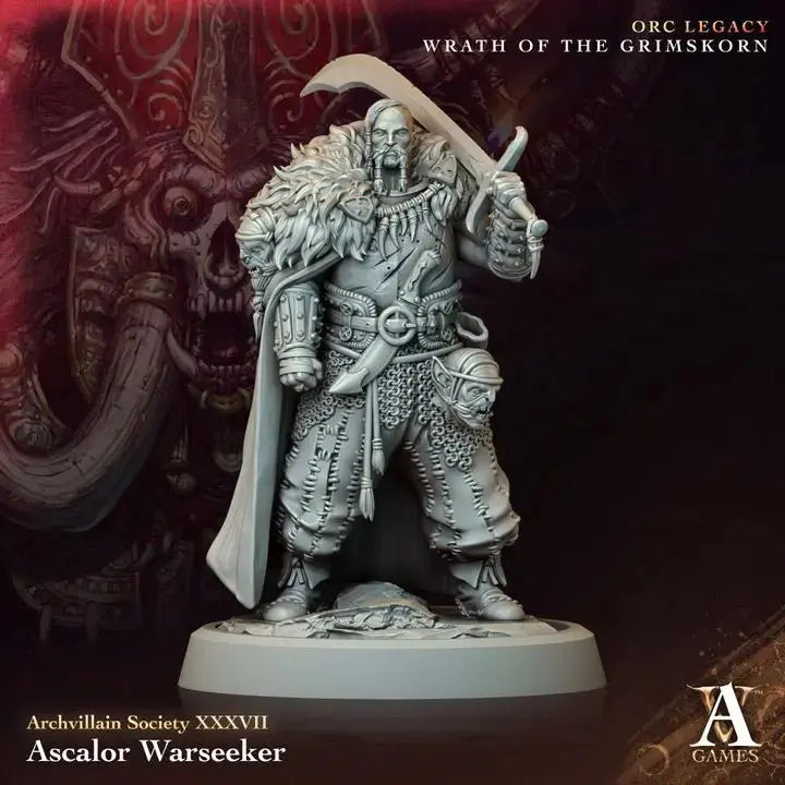 Ascalor Warseeker - STL - Archvillain Games