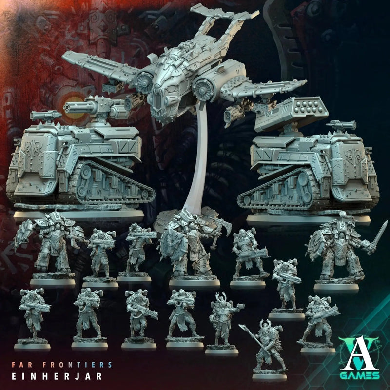 Asgardian Warclans - Einherjar - STL Bundle - Archvillain Games