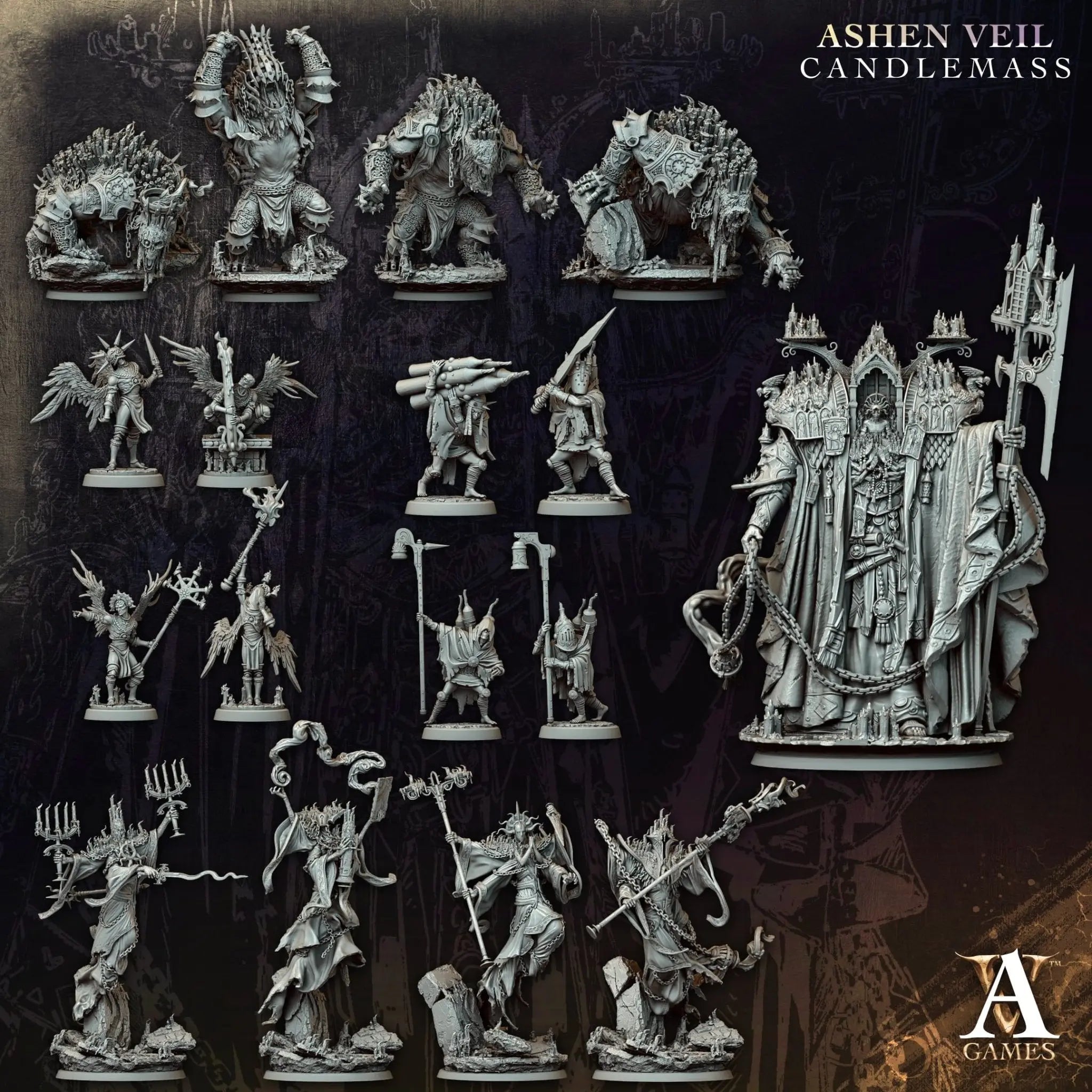Ashen Veil - Candlemass - STL Bundle Archvillain Games