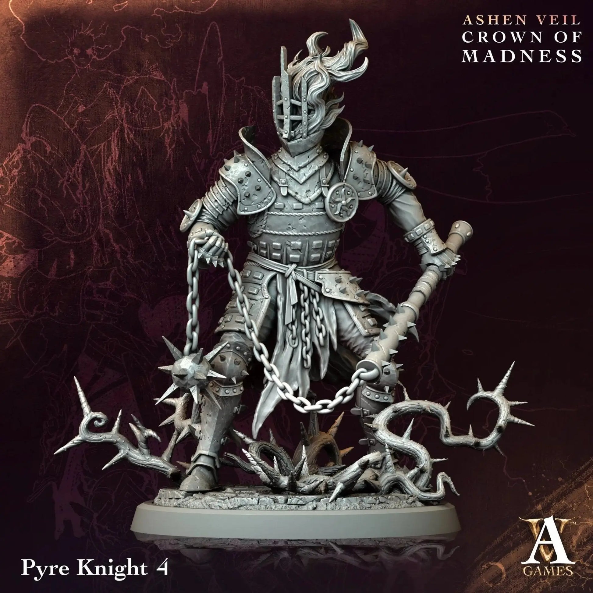 Ashen Veil - Crown of Madness - STL Bundle - Archvillain Games