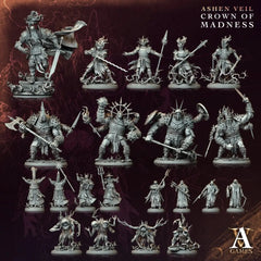 Ashen Veil - Crown of Madness - STL Bundle - Archvillain Games