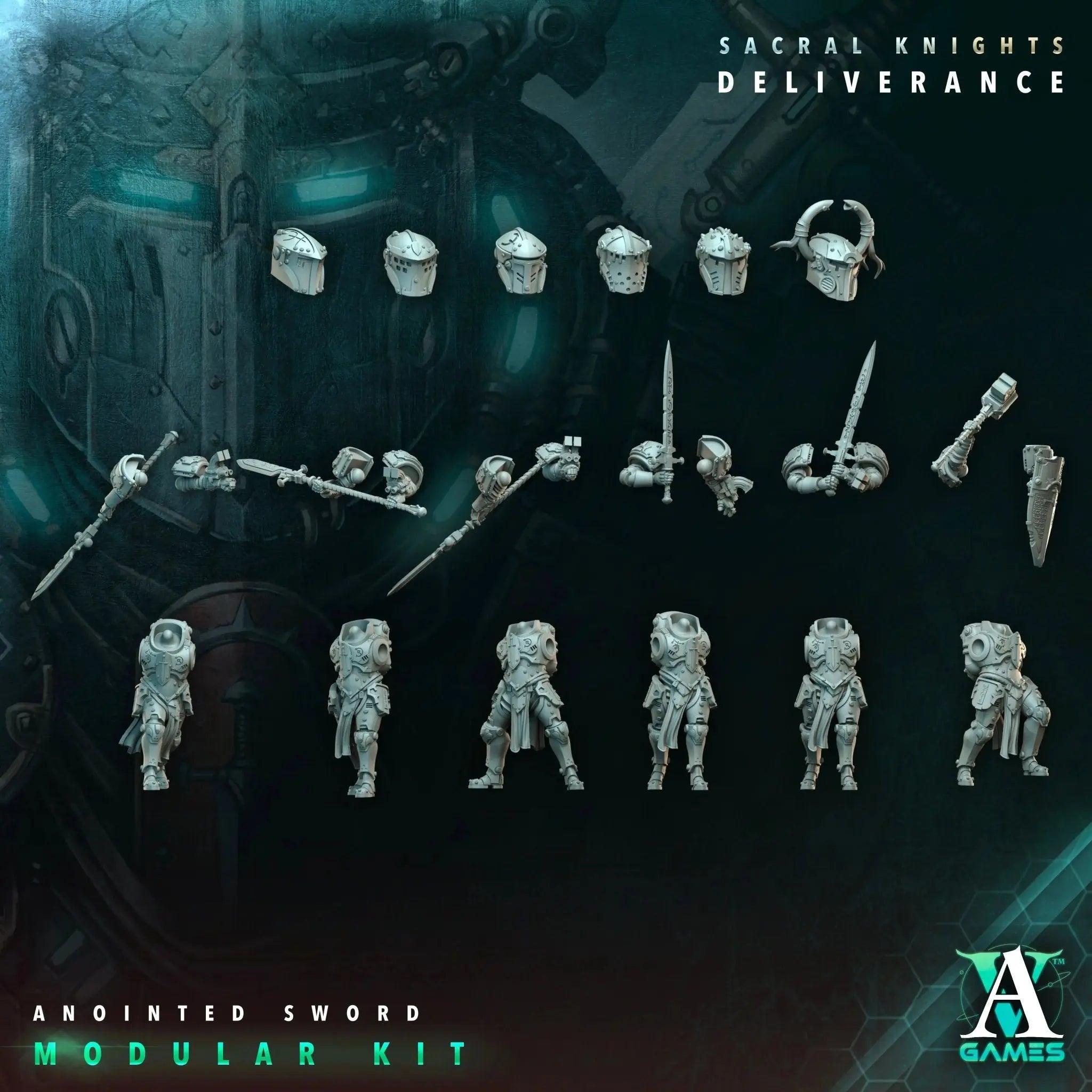 Astral Crusaders - Sacral Knights I - STL Bundle - Archvillain Games