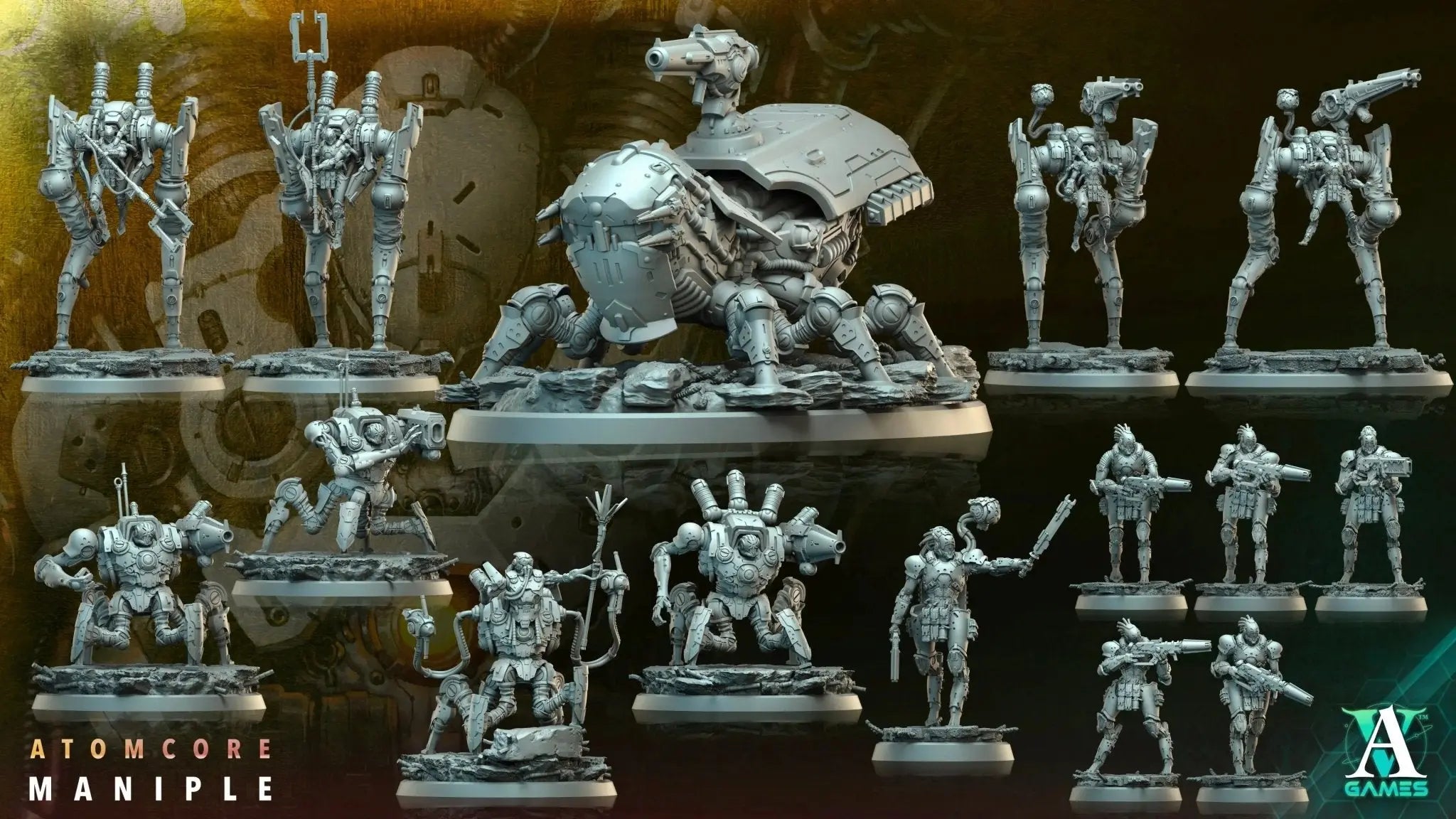 Atomcore - Maniple - STL Bundle - Archvillain Games