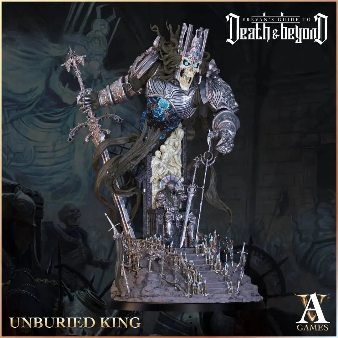 Atrum Rex: The Unburied King - Digital Miniature STL - Archvillain Games