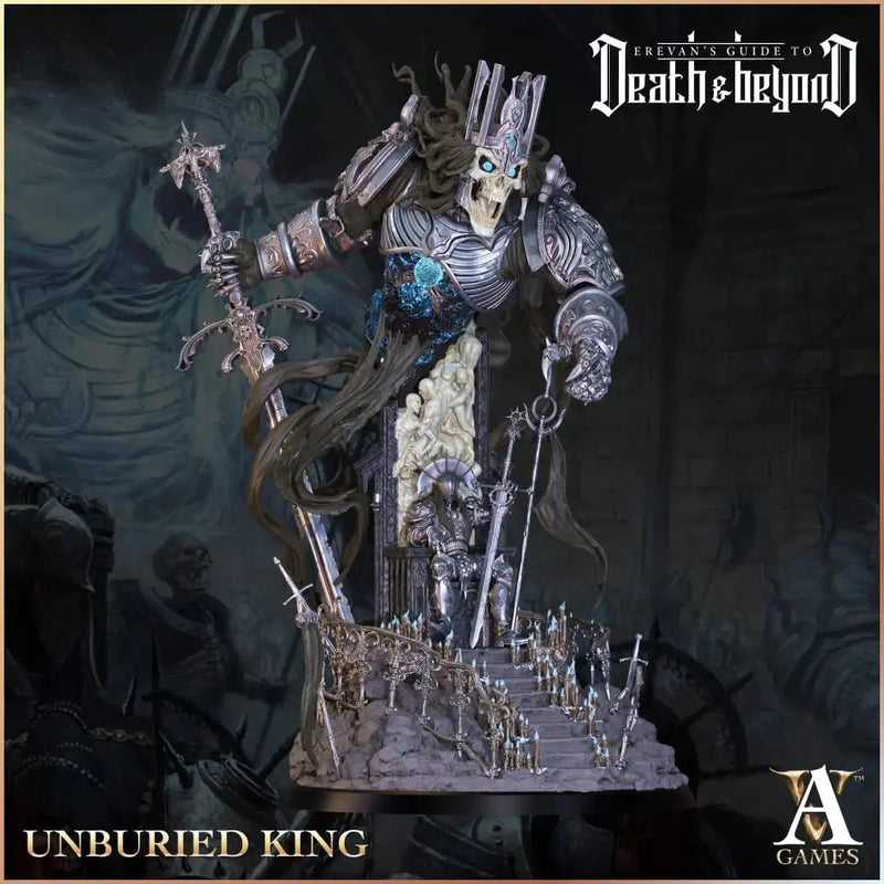 Atrum Rex: The Unburied King - Digital Miniature STL - Archvillain Games