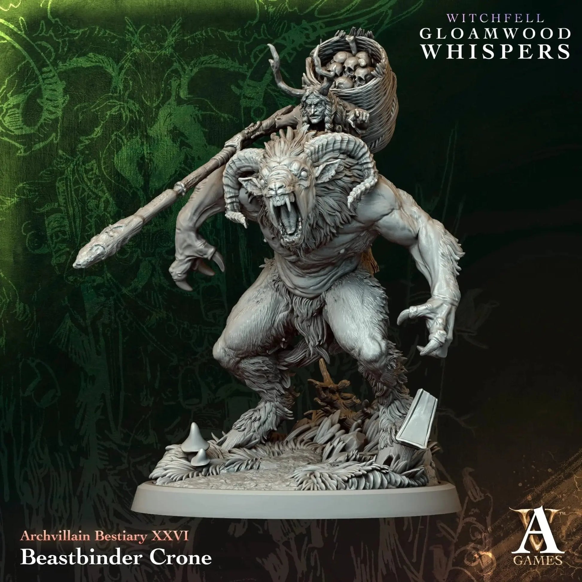 Beastbinder Crone - STL - Archvillain Games