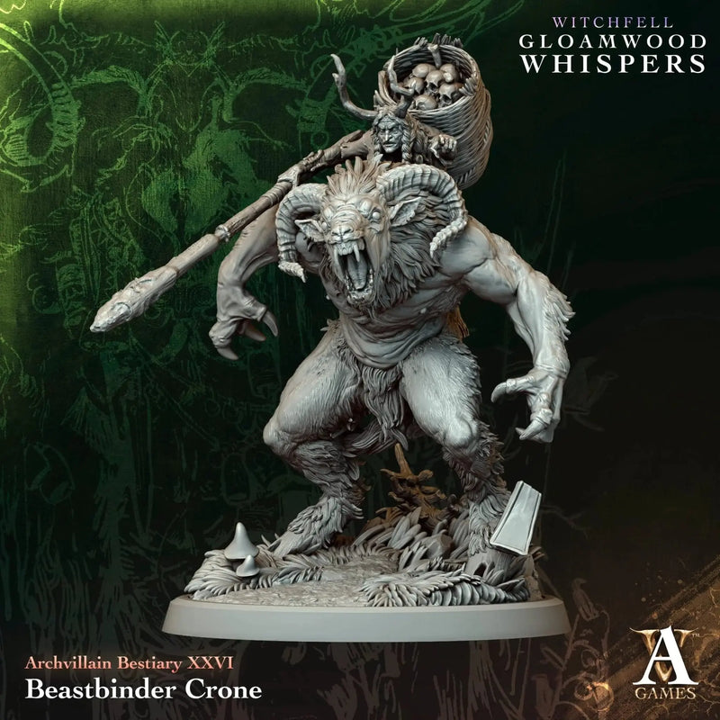 Beastbinder Crone - STL - Archvillain Games