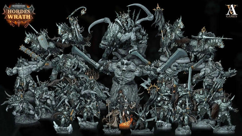 Bloodbringers - Hordes of Wrath - STL Bundle - Archvillain Games