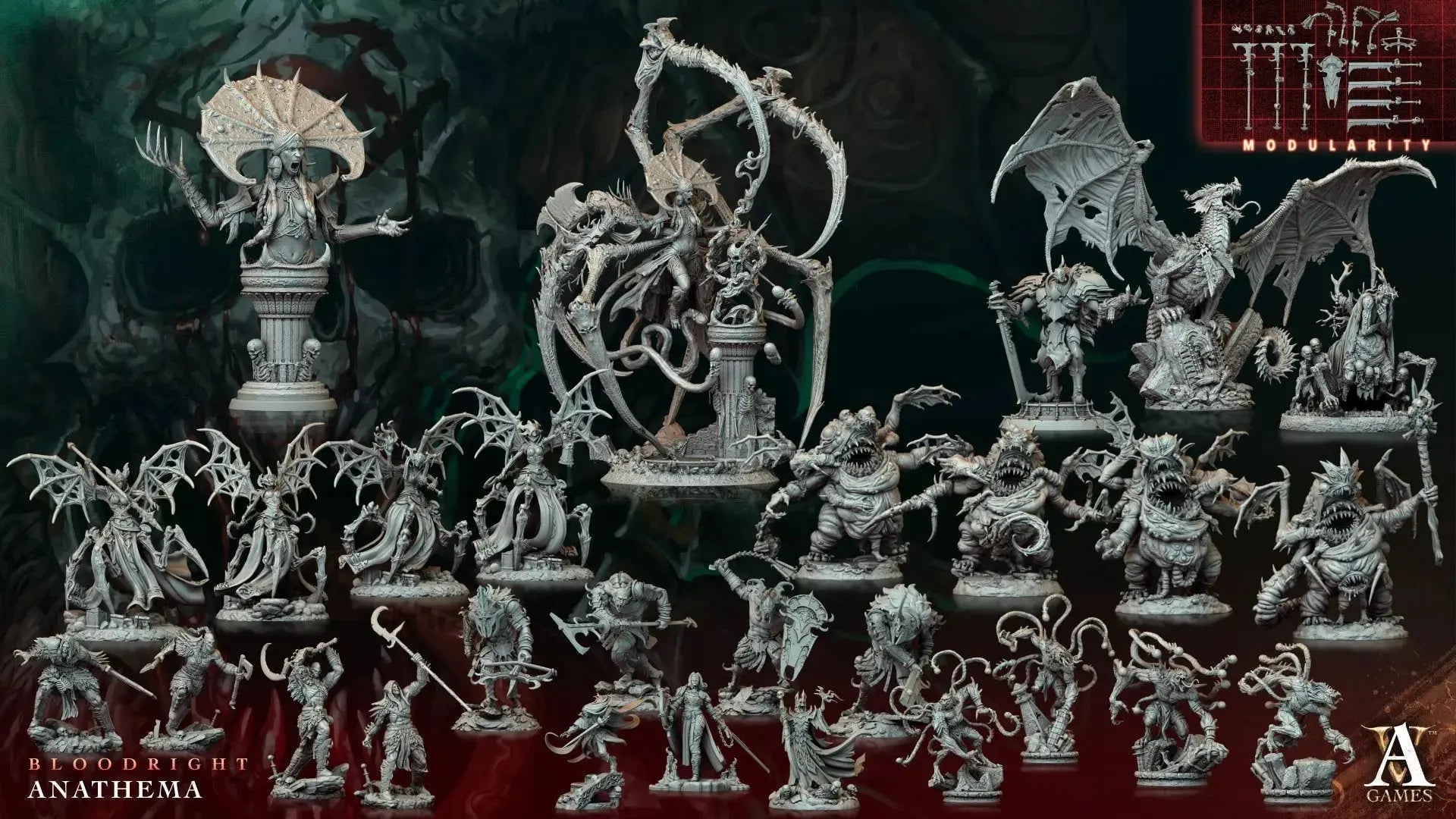 Bloodright - Anathema - STL Bundle - Archvillain Games