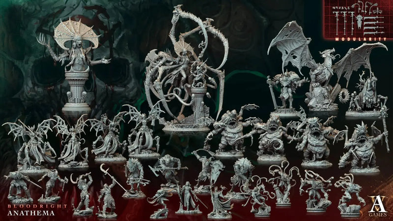 Bloodright - Anathema - STL Bundle - Archvillain Games