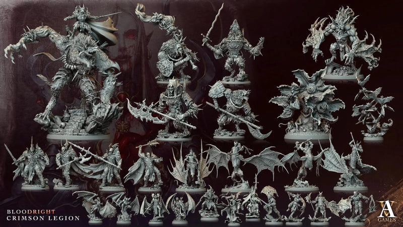 Bloodright - Crimson Legion - STL Bundle - Archvillain Games