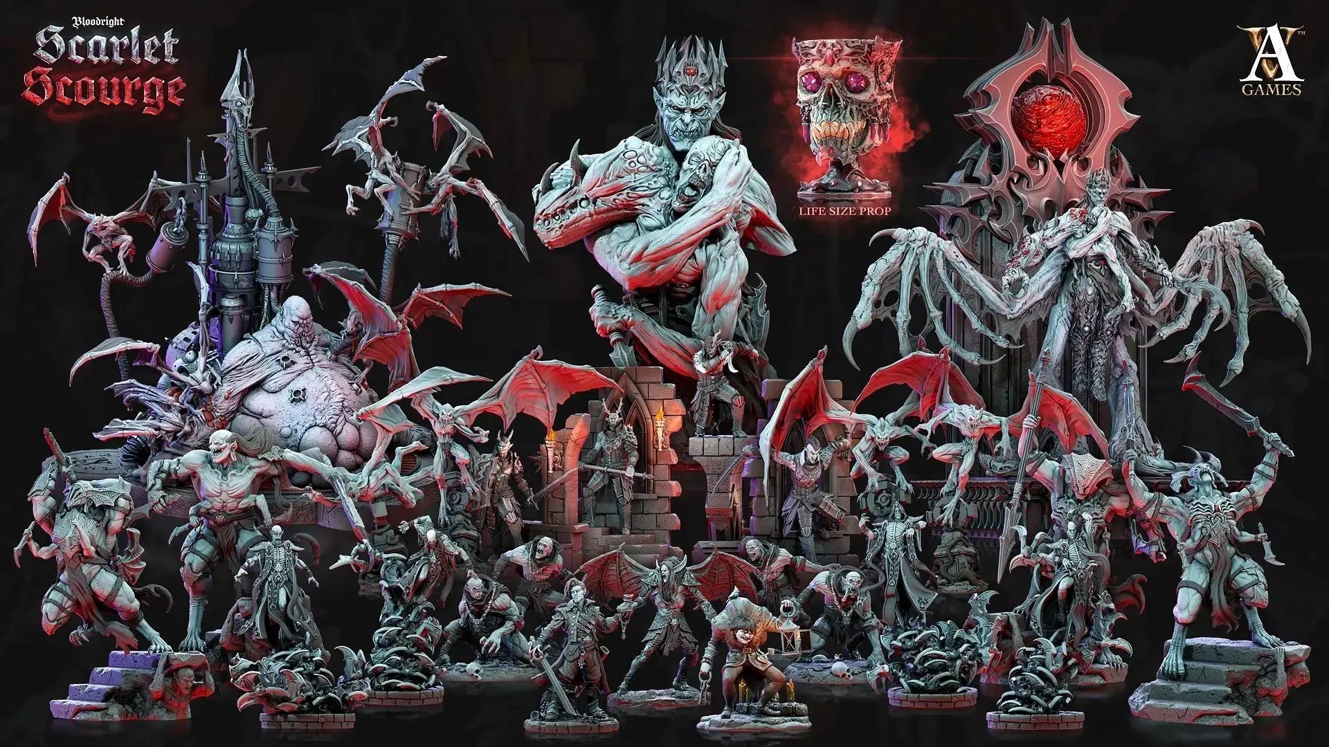 Bloodright - Scarlet Scourge STL Bundle - Archvillain Games