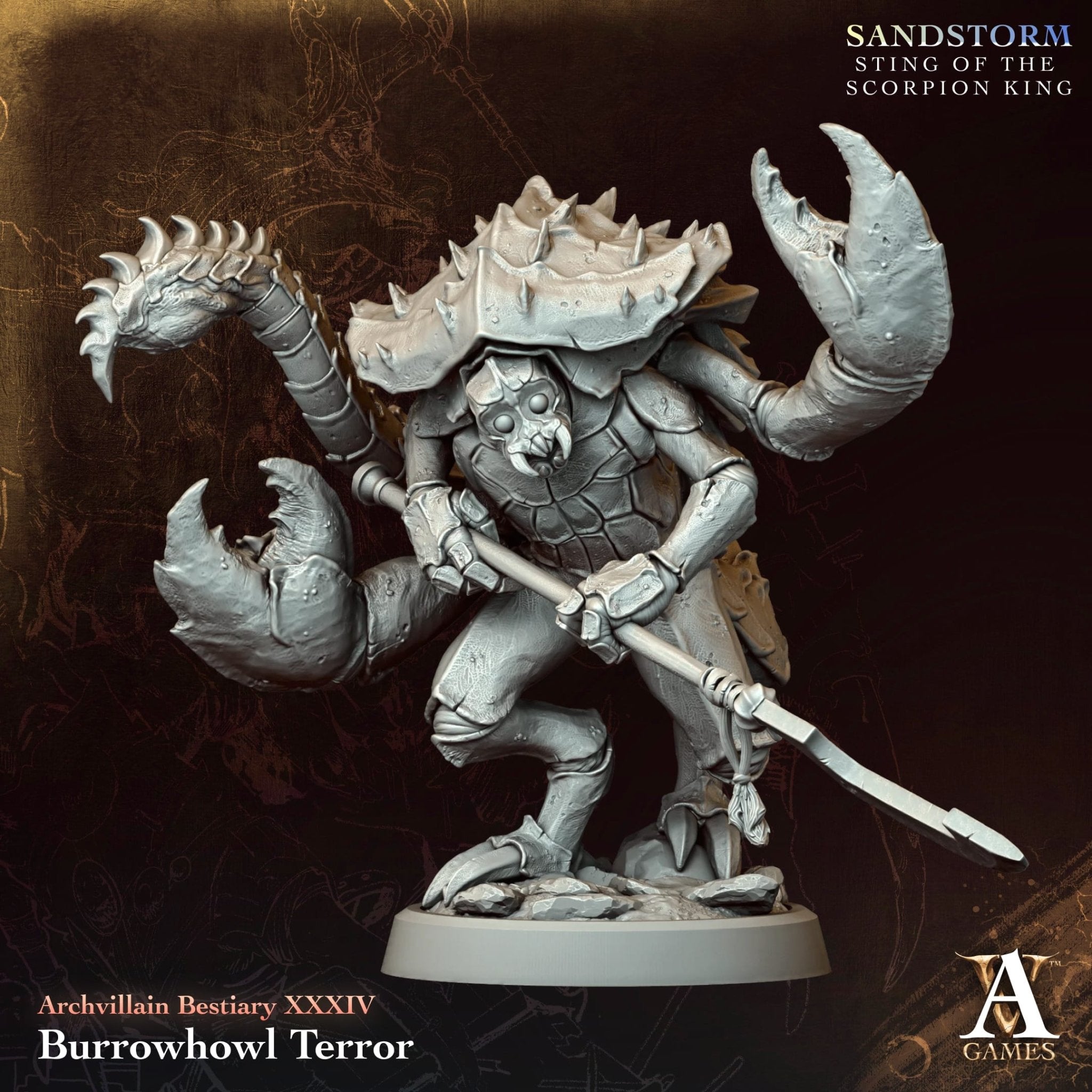 Burrowhowl Terror STL - Archvillain Games