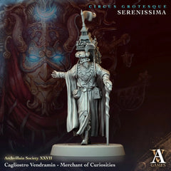 Cagliostro Vendramin - Merchant of Curiosities - STL - Archvillain Games