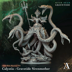 Calystia - Gravetide Sirenmother - STL - Archvillain Games