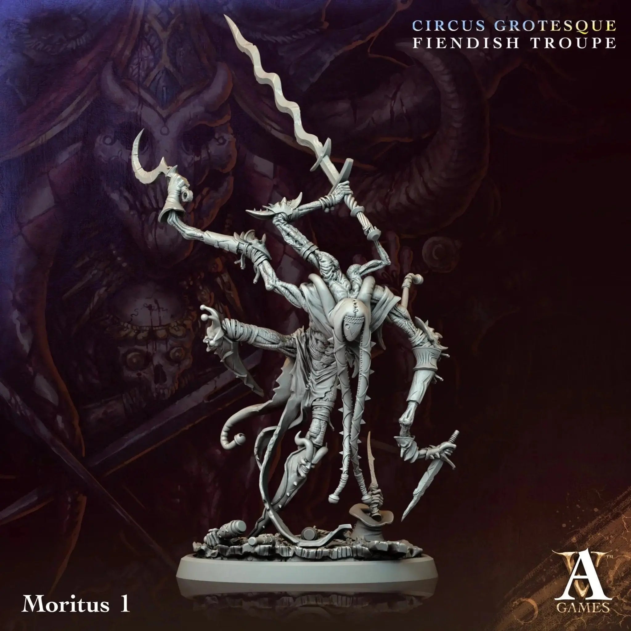 Circus Grotesque - Fiendish Troupe - STL Bundle - Archvillain Games