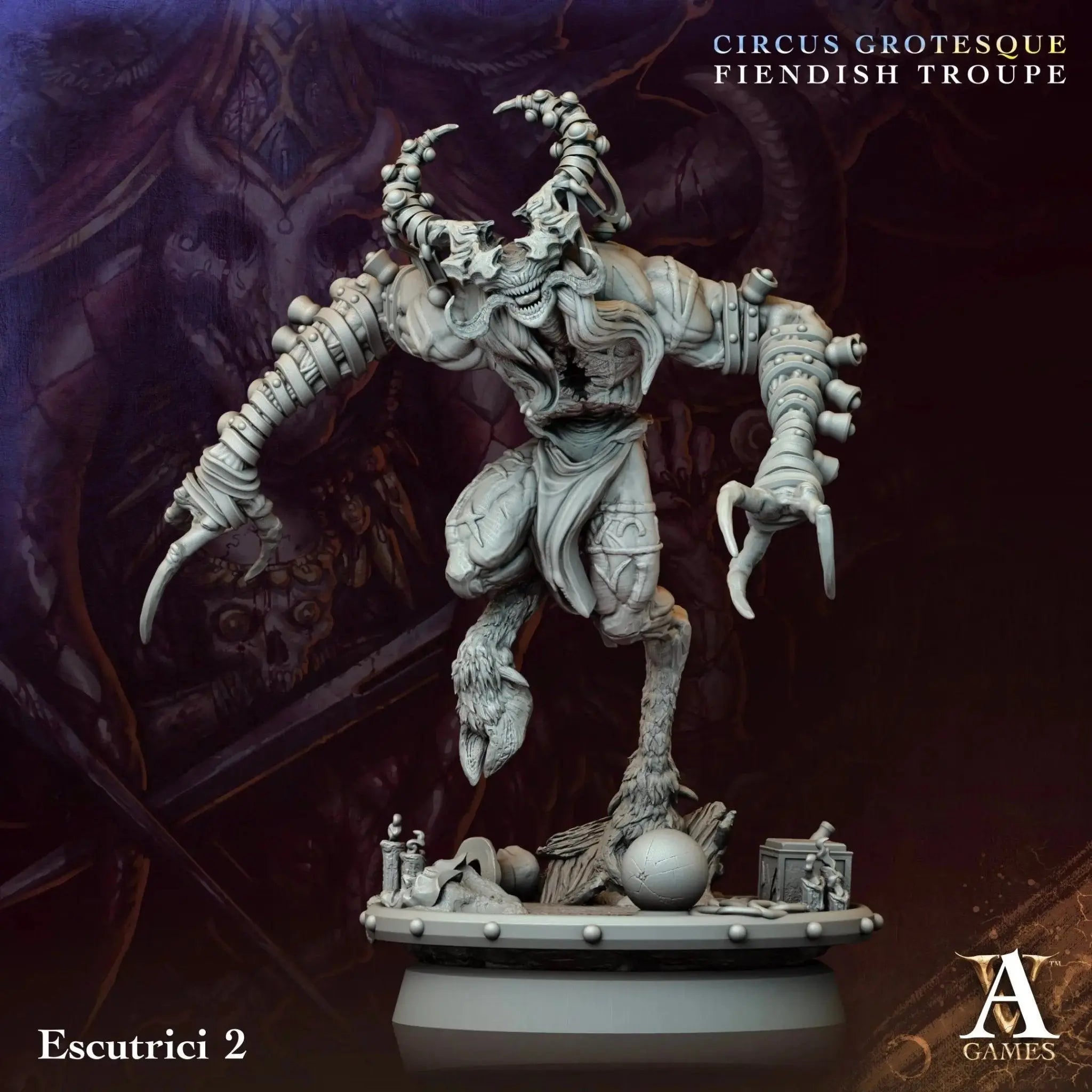 Circus Grotesque - Fiendish Troupe - STL Bundle - Archvillain Games