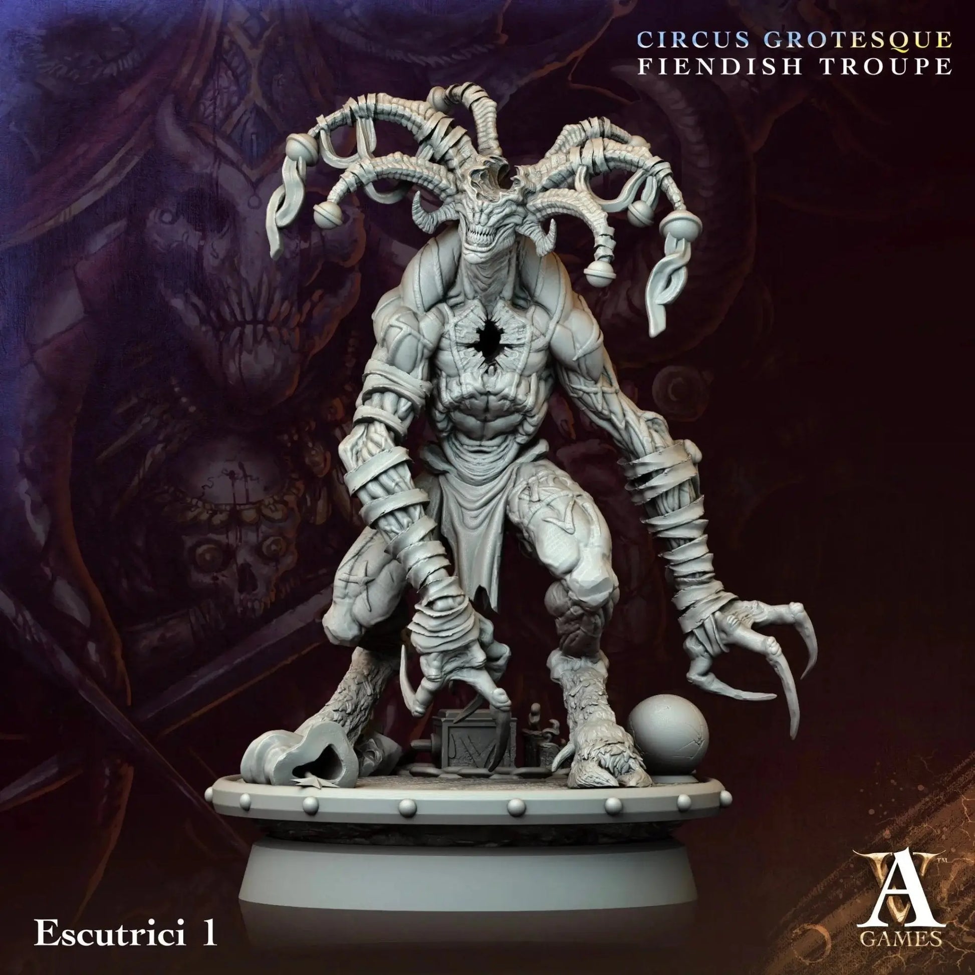 Circus Grotesque - Fiendish Troupe - STL Bundle - Archvillain Games