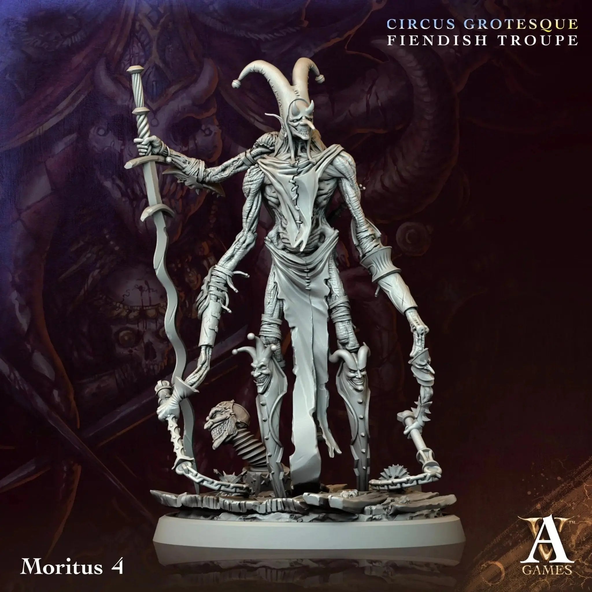 Circus Grotesque - Fiendish Troupe - STL Bundle - Archvillain Games