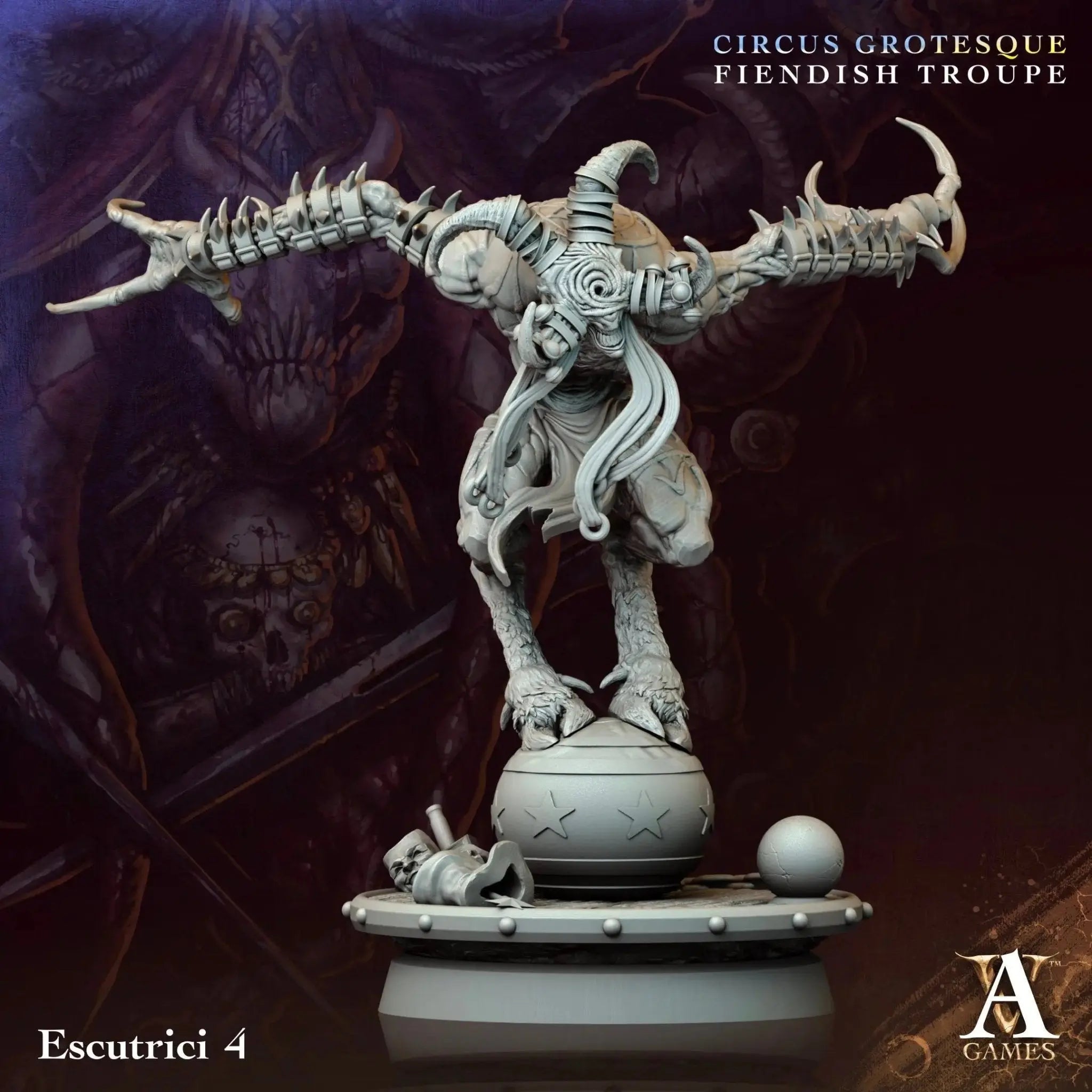 Circus Grotesque - Fiendish Troupe - STL Bundle - Archvillain Games