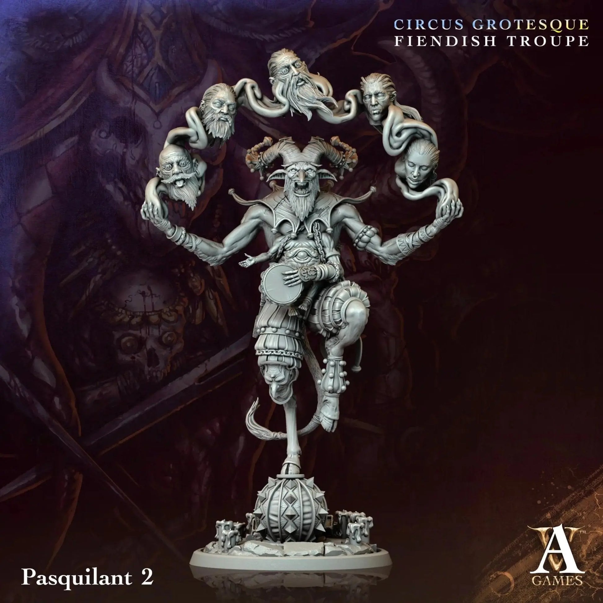 Circus Grotesque - Fiendish Troupe - STL Bundle - Archvillain Games