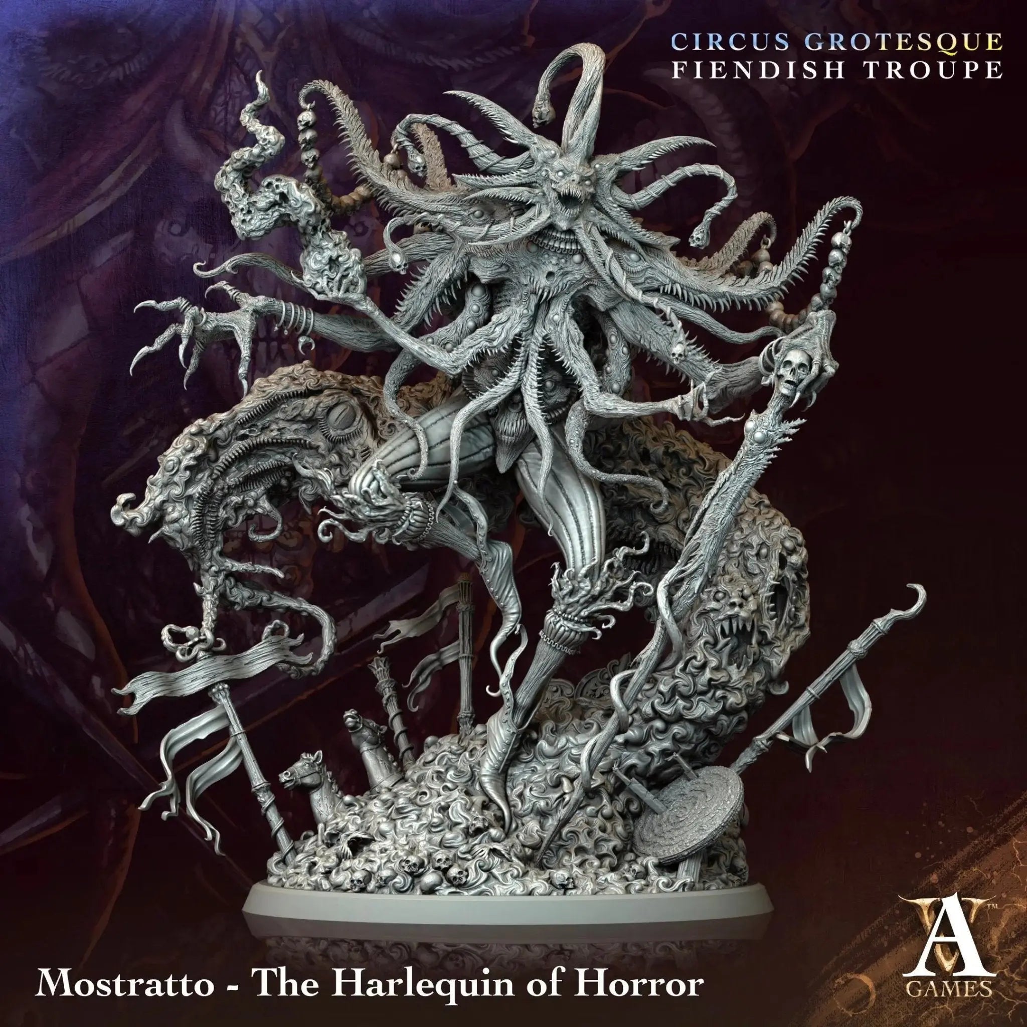 Circus Grotesque - Fiendish Troupe - STL Bundle - Archvillain Games