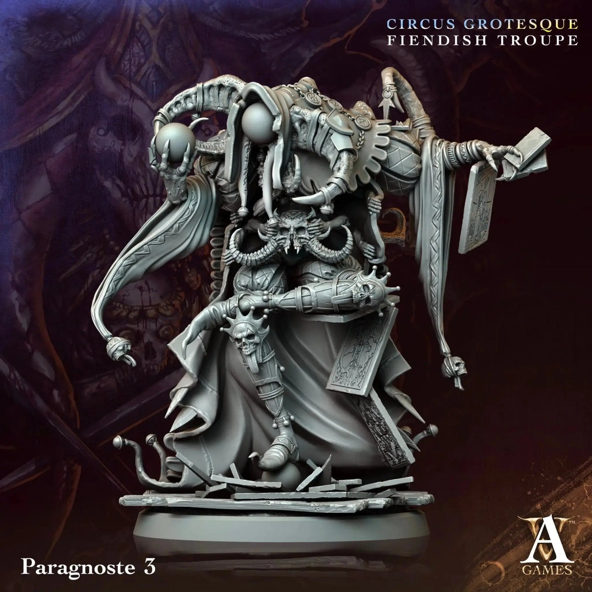 Circus Grotesque - Fiendish Troupe - STL Bundle - Archvillain Games