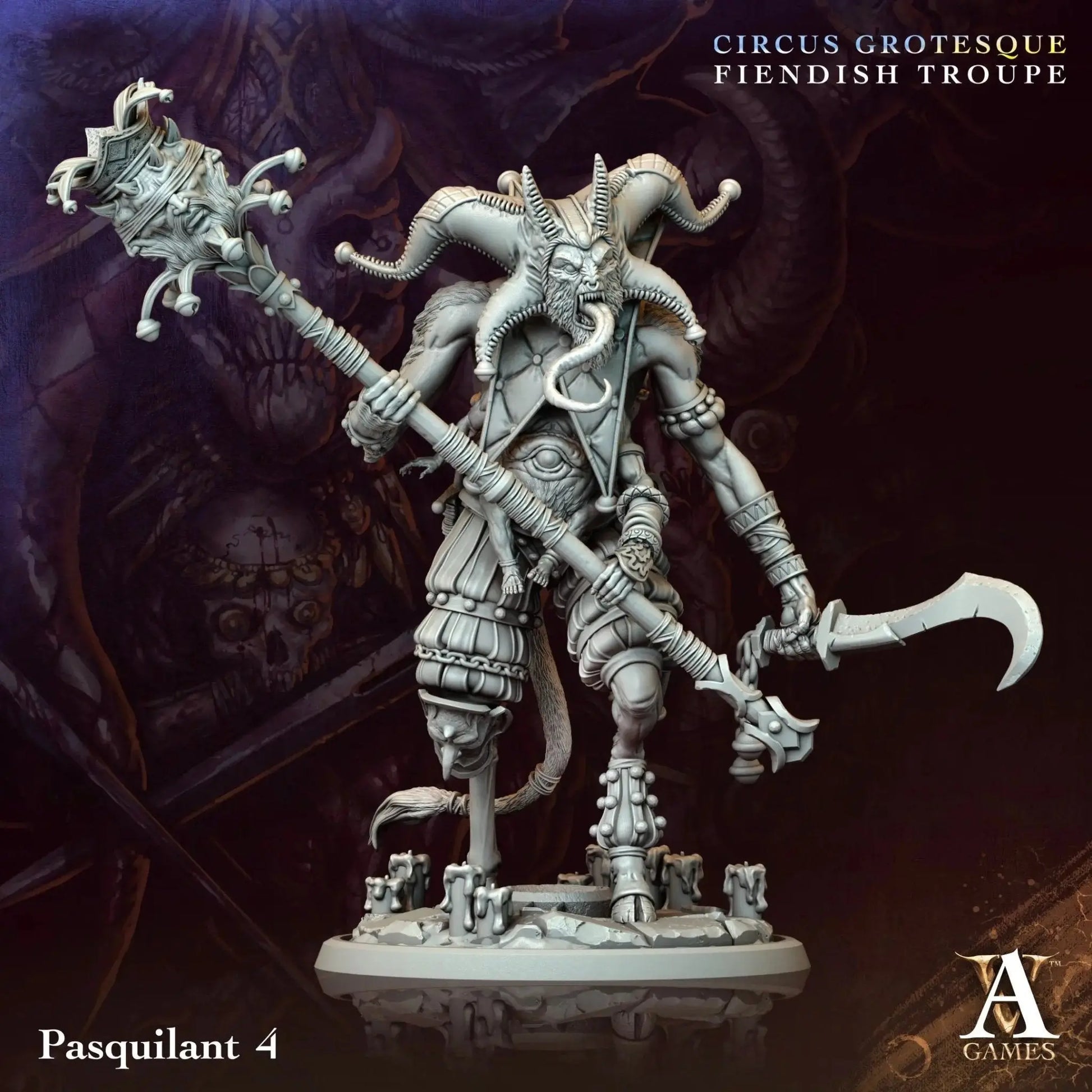 Circus Grotesque - Fiendish Troupe - STL Bundle - Archvillain Games