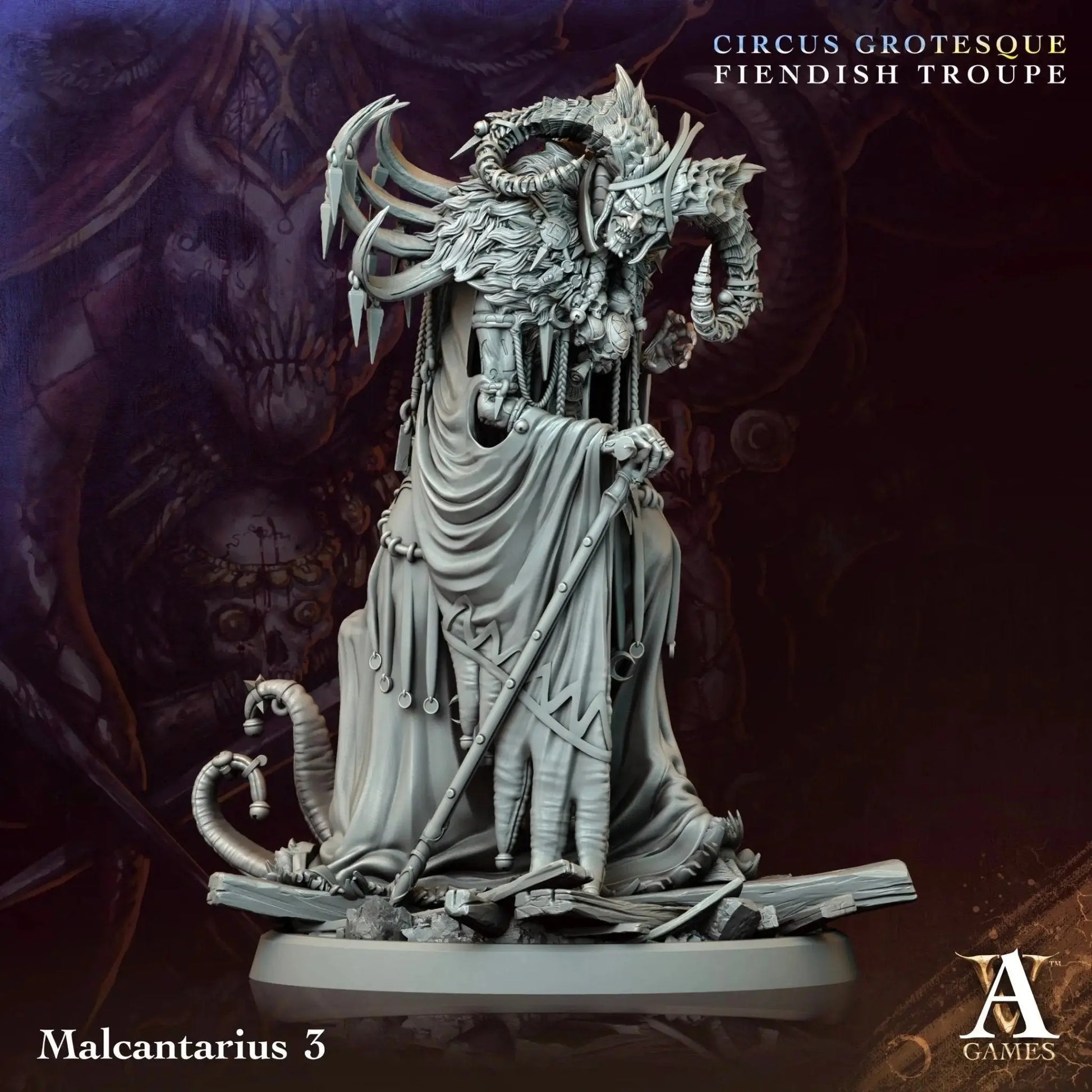 Circus Grotesque - Fiendish Troupe - STL Bundle - Archvillain Games