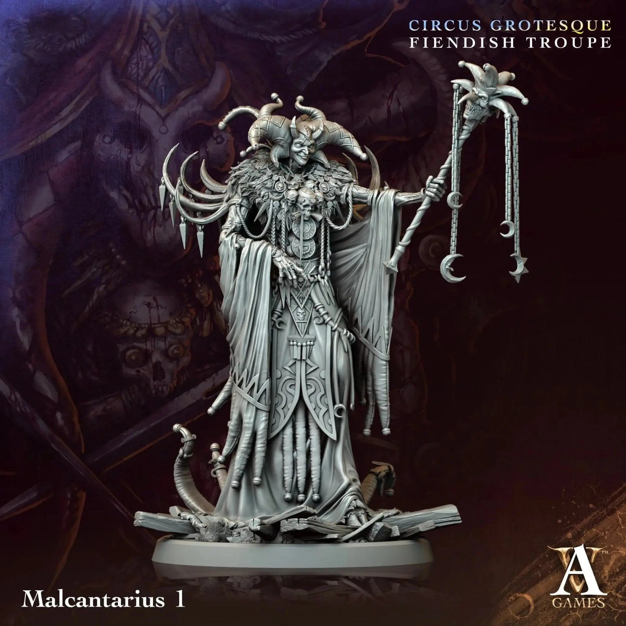 Circus Grotesque - Fiendish Troupe - STL Bundle - Archvillain Games